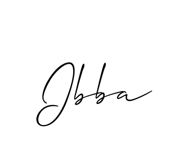Make a beautiful signature design for name Ibba. Use this online signature maker to create a handwritten signature for free. Ibba signature style 2 images and pictures png