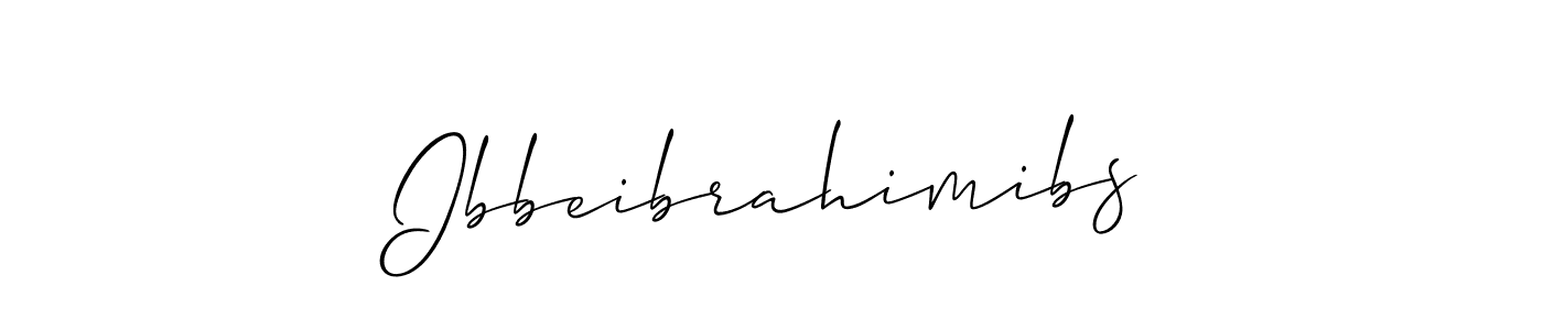 Also we have Ibbeibrahimibs name is the best signature style. Create professional handwritten signature collection using Allison_Script autograph style. Ibbeibrahimibs signature style 2 images and pictures png