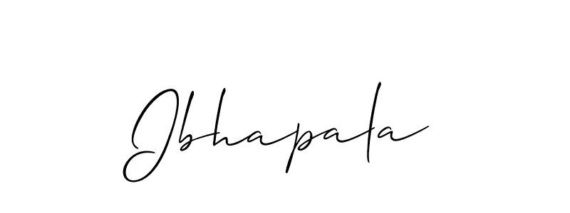 The best way (Allison_Script) to make a short signature is to pick only two or three words in your name. The name Ibhapala include a total of six letters. For converting this name. Ibhapala signature style 2 images and pictures png