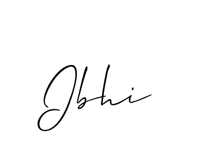 The best way (Allison_Script) to make a short signature is to pick only two or three words in your name. The name Ibhi include a total of six letters. For converting this name. Ibhi signature style 2 images and pictures png