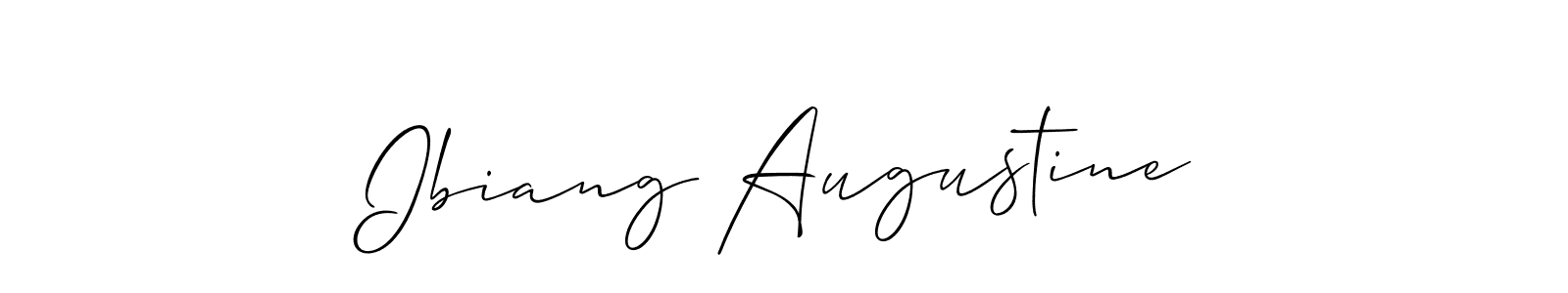 Create a beautiful signature design for name Ibiang Augustine. With this signature (Allison_Script) fonts, you can make a handwritten signature for free. Ibiang Augustine signature style 2 images and pictures png