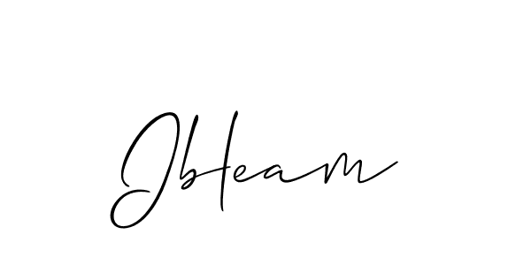 Once you've used our free online signature maker to create your best signature Allison_Script style, it's time to enjoy all of the benefits that Ibleam name signing documents. Ibleam signature style 2 images and pictures png