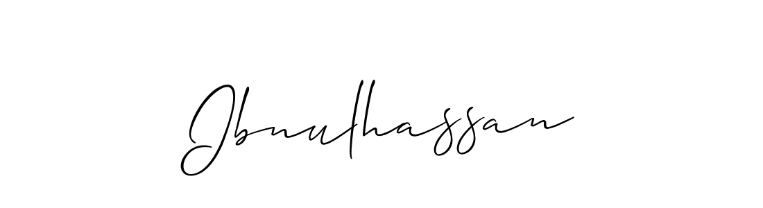 Make a short Ibnulhassan signature style. Manage your documents anywhere anytime using Allison_Script. Create and add eSignatures, submit forms, share and send files easily. Ibnulhassan signature style 2 images and pictures png