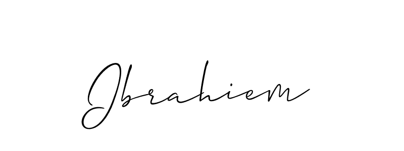 How to make Ibrahiem name signature. Use Allison_Script style for creating short signs online. This is the latest handwritten sign. Ibrahiem signature style 2 images and pictures png