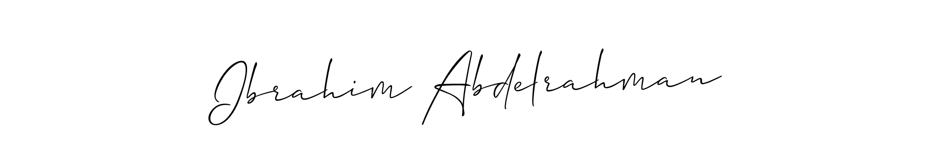 This is the best signature style for the Ibrahim Abdelrahman name. Also you like these signature font (Allison_Script). Mix name signature. Ibrahim Abdelrahman signature style 2 images and pictures png