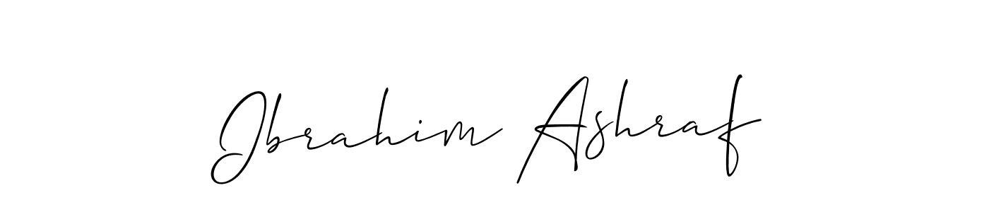 You should practise on your own different ways (Allison_Script) to write your name (Ibrahim Ashraf) in signature. don't let someone else do it for you. Ibrahim Ashraf signature style 2 images and pictures png