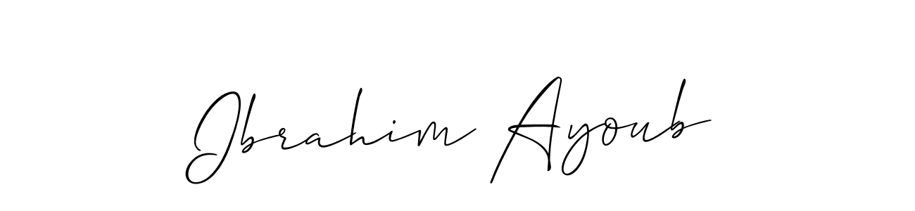 Best and Professional Signature Style for Ibrahim Ayoub. Allison_Script Best Signature Style Collection. Ibrahim Ayoub signature style 2 images and pictures png