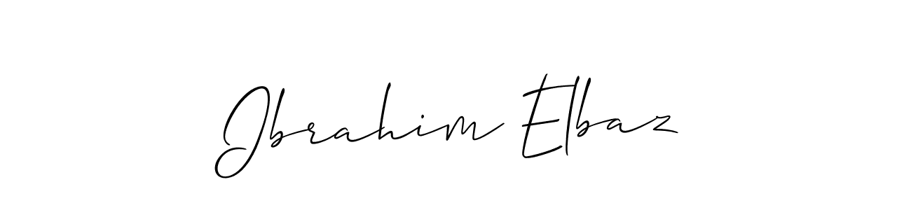 How to Draw Ibrahim Elbaz signature style? Allison_Script is a latest design signature styles for name Ibrahim Elbaz. Ibrahim Elbaz signature style 2 images and pictures png