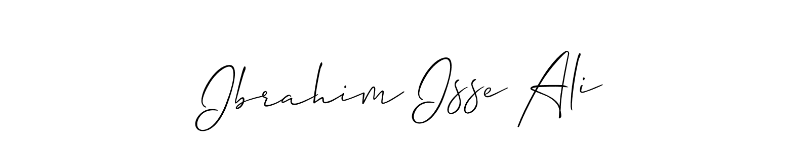 if you are searching for the best signature style for your name Ibrahim Isse Ali. so please give up your signature search. here we have designed multiple signature styles  using Allison_Script. Ibrahim Isse Ali signature style 2 images and pictures png