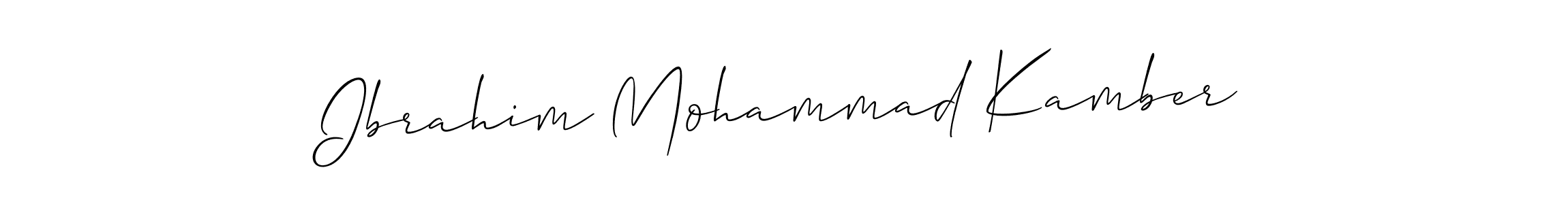 Similarly Allison_Script is the best handwritten signature design. Signature creator online .You can use it as an online autograph creator for name Ibrahim Mohammad Kamber. Ibrahim Mohammad Kamber signature style 2 images and pictures png