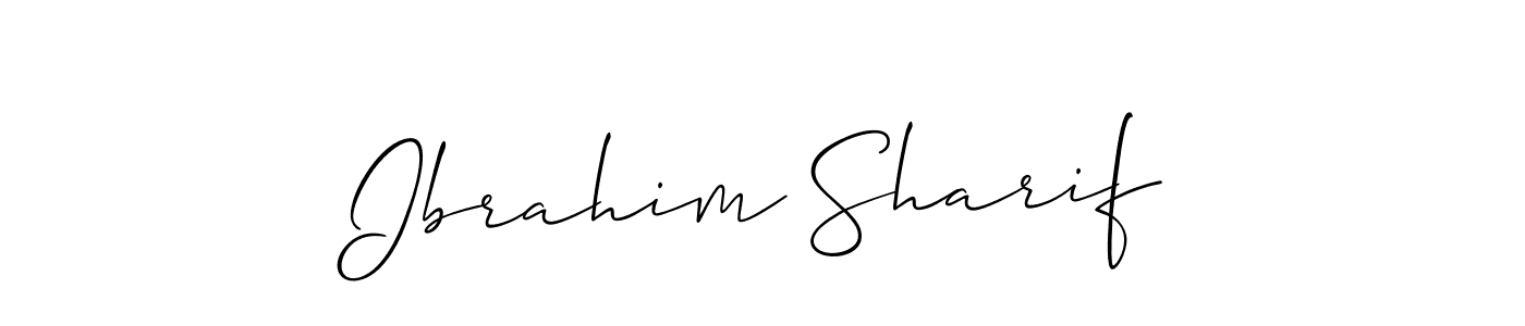 How to Draw Ibrahim Sharif signature style? Allison_Script is a latest design signature styles for name Ibrahim Sharif. Ibrahim Sharif signature style 2 images and pictures png