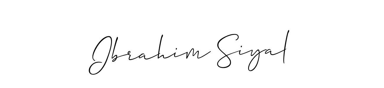 Make a beautiful signature design for name Ibrahim Siyal. Use this online signature maker to create a handwritten signature for free. Ibrahim Siyal signature style 2 images and pictures png