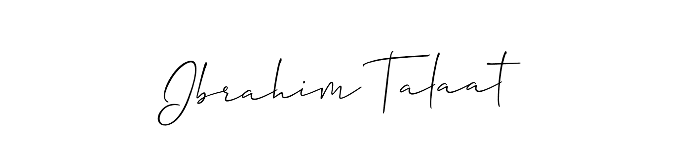 Best and Professional Signature Style for Ibrahim Talaat. Allison_Script Best Signature Style Collection. Ibrahim Talaat signature style 2 images and pictures png