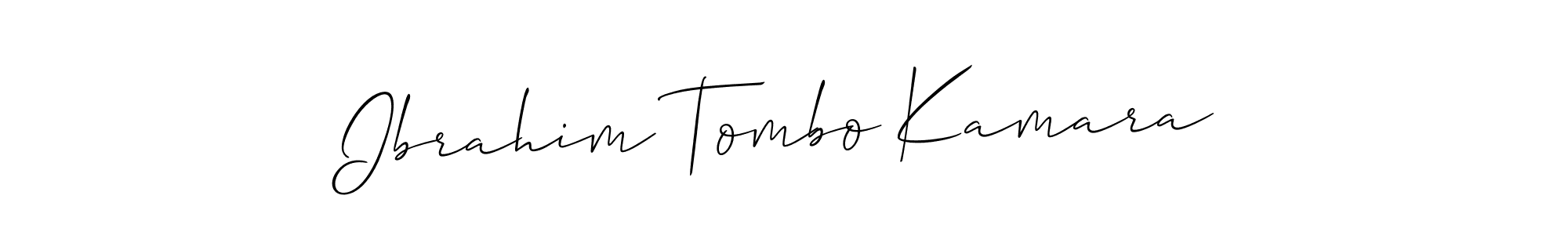 if you are searching for the best signature style for your name Ibrahim Tombo Kamara. so please give up your signature search. here we have designed multiple signature styles  using Allison_Script. Ibrahim Tombo Kamara signature style 2 images and pictures png