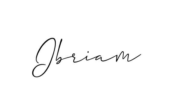 Also You can easily find your signature by using the search form. We will create Ibriam name handwritten signature images for you free of cost using Allison_Script sign style. Ibriam signature style 2 images and pictures png