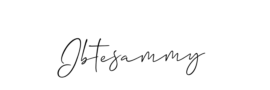 Design your own signature with our free online signature maker. With this signature software, you can create a handwritten (Allison_Script) signature for name Ibtesammy. Ibtesammy signature style 2 images and pictures png