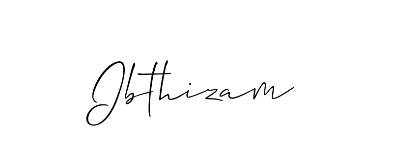 How to Draw Ibthizam signature style? Allison_Script is a latest design signature styles for name Ibthizam. Ibthizam signature style 2 images and pictures png