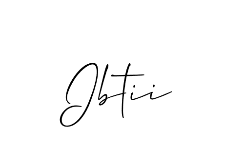 How to make Ibtii signature? Allison_Script is a professional autograph style. Create handwritten signature for Ibtii name. Ibtii signature style 2 images and pictures png