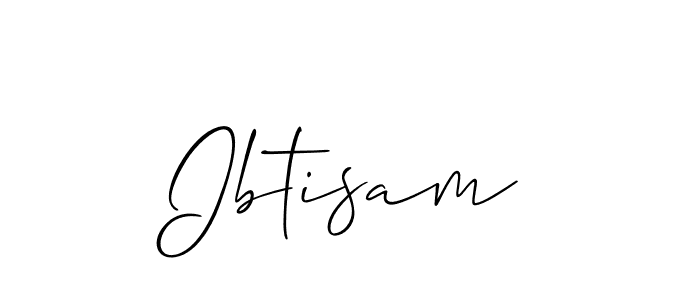 Use a signature maker to create a handwritten signature online. With this signature software, you can design (Allison_Script) your own signature for name Ibtisam. Ibtisam signature style 2 images and pictures png