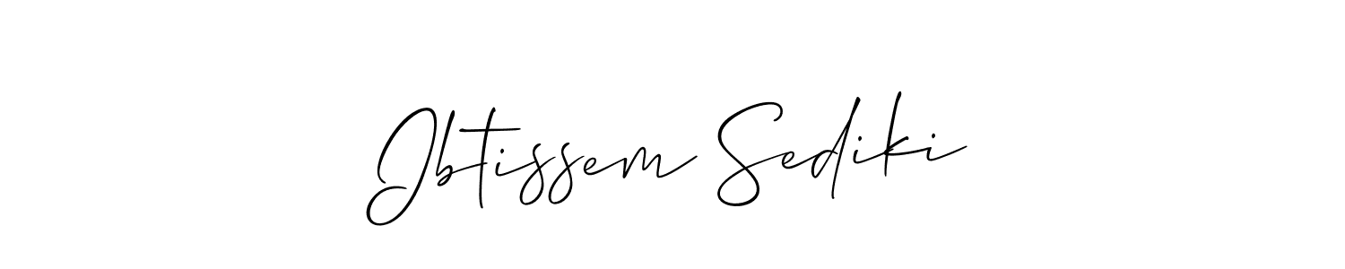 Make a beautiful signature design for name Ibtissem Sediki. Use this online signature maker to create a handwritten signature for free. Ibtissem Sediki signature style 2 images and pictures png