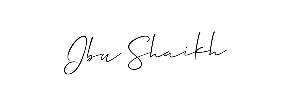 How to Draw Ibu Shaikh signature style? Allison_Script is a latest design signature styles for name Ibu Shaikh. Ibu Shaikh signature style 2 images and pictures png