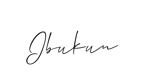 Also we have Ibukun name is the best signature style. Create professional handwritten signature collection using Allison_Script autograph style. Ibukun signature style 2 images and pictures png