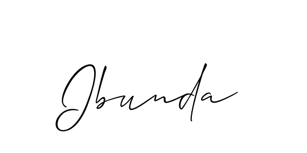 Also we have Ibunda name is the best signature style. Create professional handwritten signature collection using Allison_Script autograph style. Ibunda signature style 2 images and pictures png