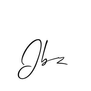 Allison_Script is a professional signature style that is perfect for those who want to add a touch of class to their signature. It is also a great choice for those who want to make their signature more unique. Get Ibz name to fancy signature for free. Ibz signature style 2 images and pictures png