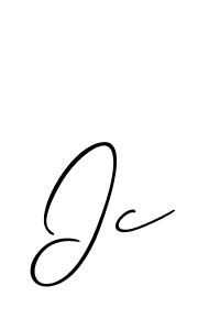 Allison_Script is a professional signature style that is perfect for those who want to add a touch of class to their signature. It is also a great choice for those who want to make their signature more unique. Get Ic name to fancy signature for free. Ic signature style 2 images and pictures png