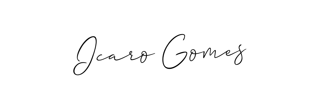 Once you've used our free online signature maker to create your best signature Allison_Script style, it's time to enjoy all of the benefits that Icaro Gomes name signing documents. Icaro Gomes signature style 2 images and pictures png