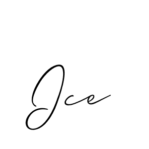 Also we have Ice name is the best signature style. Create professional handwritten signature collection using Allison_Script autograph style. Ice signature style 2 images and pictures png