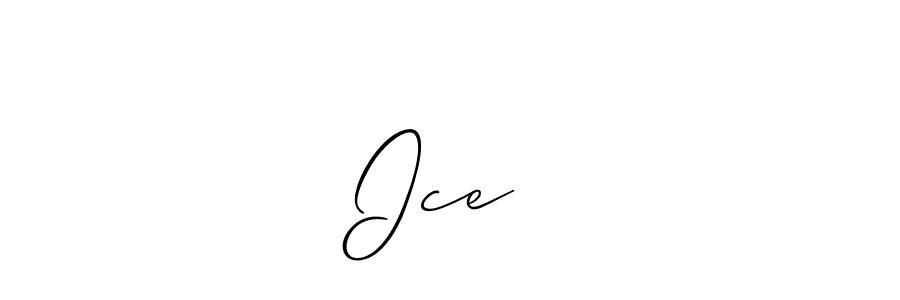 How to make Ice❄️ signature? Allison_Script is a professional autograph style. Create handwritten signature for Ice❄️ name. Ice❄️ signature style 2 images and pictures png