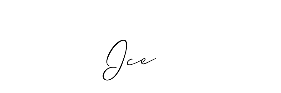 Also You can easily find your signature by using the search form. We will create Ice❄️ name handwritten signature images for you free of cost using Allison_Script sign style. Ice❄️ signature style 2 images and pictures png