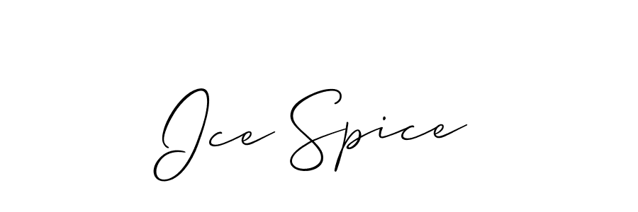 Best and Professional Signature Style for Ice Spice. Allison_Script Best Signature Style Collection. Ice Spice signature style 2 images and pictures png