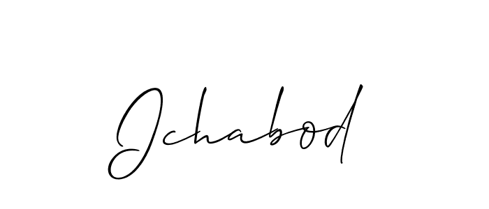 Best and Professional Signature Style for Ichabod. Allison_Script Best Signature Style Collection. Ichabod signature style 2 images and pictures png