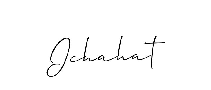 You can use this online signature creator to create a handwritten signature for the name Ichahat. This is the best online autograph maker. Ichahat signature style 2 images and pictures png