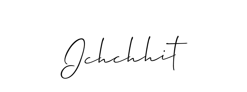 How to make Ichchhit name signature. Use Allison_Script style for creating short signs online. This is the latest handwritten sign. Ichchhit signature style 2 images and pictures png