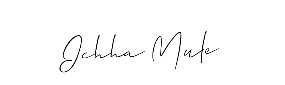 Make a short Ichha Mule signature style. Manage your documents anywhere anytime using Allison_Script. Create and add eSignatures, submit forms, share and send files easily. Ichha Mule signature style 2 images and pictures png