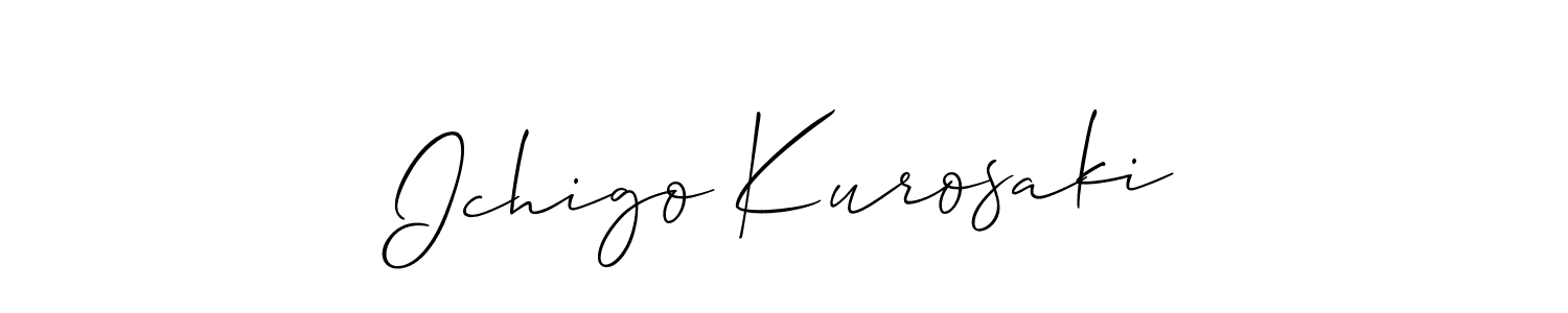 The best way (Allison_Script) to make a short signature is to pick only two or three words in your name. The name Ichigo Kurosaki include a total of six letters. For converting this name. Ichigo Kurosaki signature style 2 images and pictures png