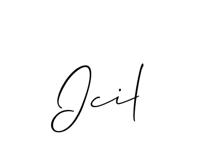 Also You can easily find your signature by using the search form. We will create Icil name handwritten signature images for you free of cost using Allison_Script sign style. Icil signature style 2 images and pictures png