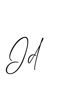 Make a beautiful signature design for name Id. Use this online signature maker to create a handwritten signature for free. Id signature style 2 images and pictures png