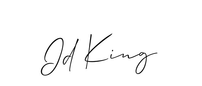 Similarly Allison_Script is the best handwritten signature design. Signature creator online .You can use it as an online autograph creator for name Id King. Id King signature style 2 images and pictures png