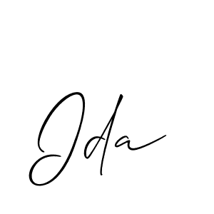 The best way (Allison_Script) to make a short signature is to pick only two or three words in your name. The name Ida include a total of six letters. For converting this name. Ida signature style 2 images and pictures png