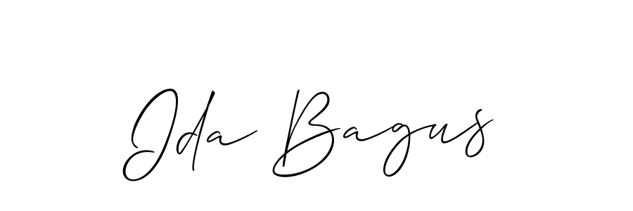 if you are searching for the best signature style for your name Ida Bagus. so please give up your signature search. here we have designed multiple signature styles  using Allison_Script. Ida Bagus signature style 2 images and pictures png