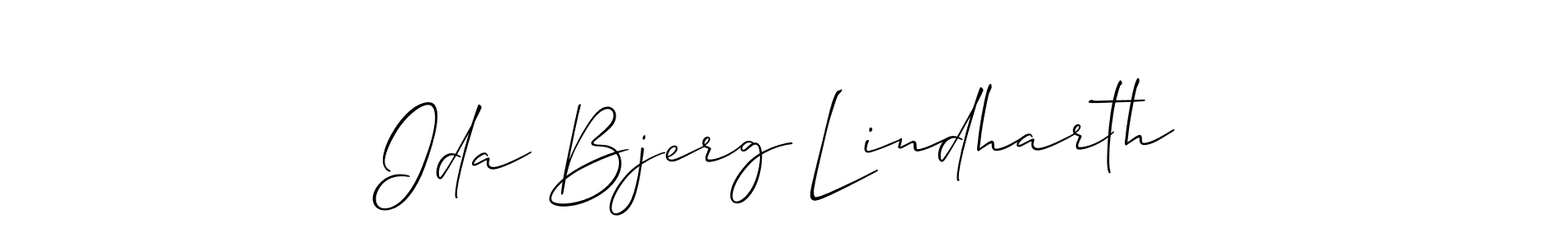 Also You can easily find your signature by using the search form. We will create Ida Bjerg Lindharth name handwritten signature images for you free of cost using Allison_Script sign style. Ida Bjerg Lindharth signature style 2 images and pictures png