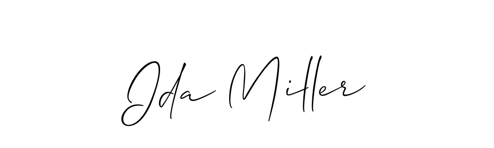 Also we have Ida Miller name is the best signature style. Create professional handwritten signature collection using Allison_Script autograph style. Ida Miller signature style 2 images and pictures png