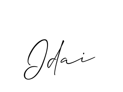 Also we have Idai name is the best signature style. Create professional handwritten signature collection using Allison_Script autograph style. Idai signature style 2 images and pictures png