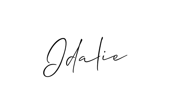 How to Draw Idalie signature style? Allison_Script is a latest design signature styles for name Idalie. Idalie signature style 2 images and pictures png