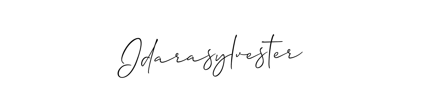Allison_Script is a professional signature style that is perfect for those who want to add a touch of class to their signature. It is also a great choice for those who want to make their signature more unique. Get Idarasylvester name to fancy signature for free. Idarasylvester signature style 2 images and pictures png