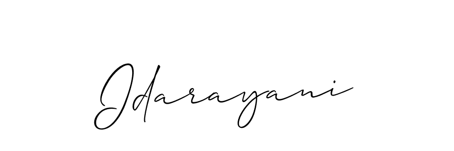 Make a short Idarayani signature style. Manage your documents anywhere anytime using Allison_Script. Create and add eSignatures, submit forms, share and send files easily. Idarayani signature style 2 images and pictures png